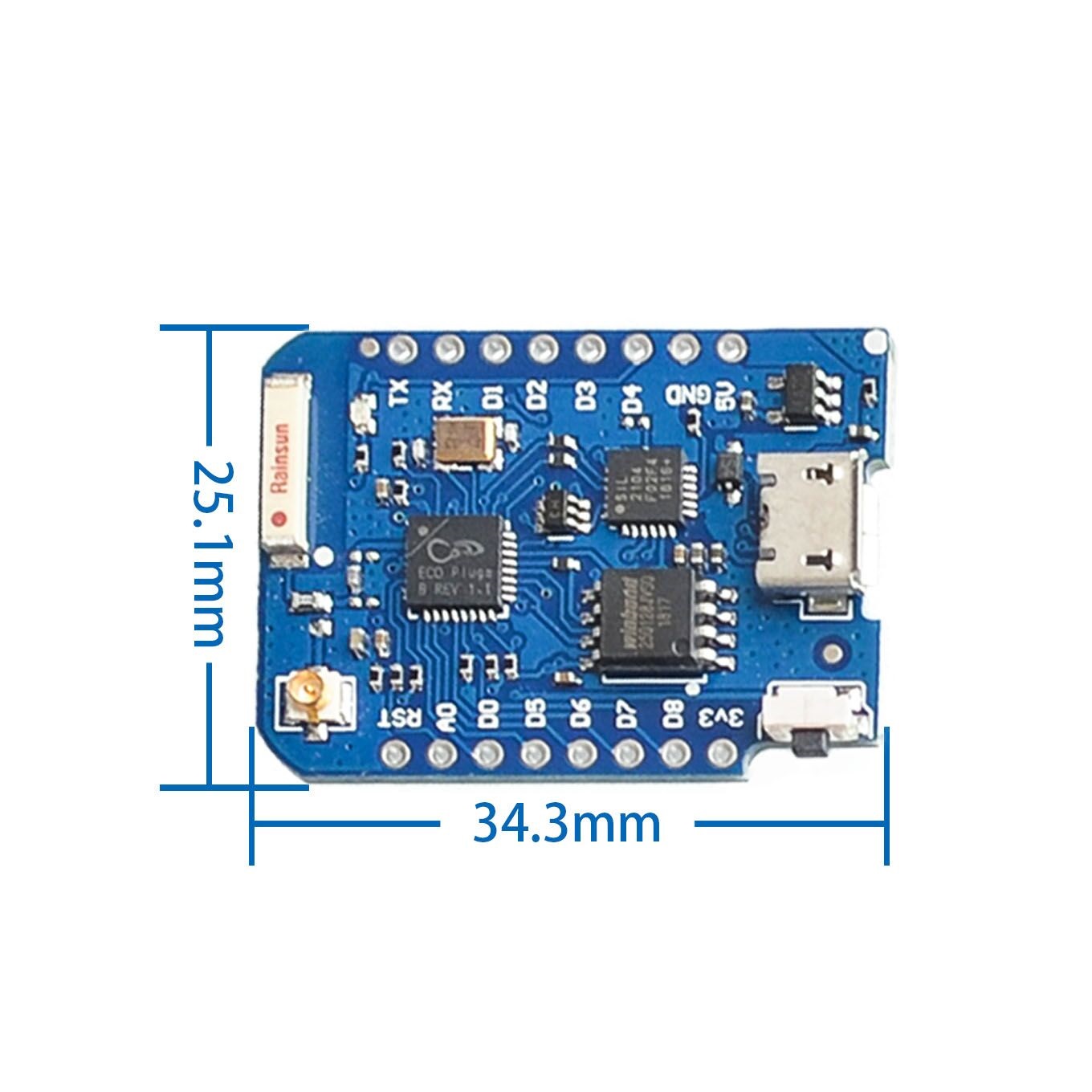 WEMOS D1 Mini Pro 4M 16M Bytes - огляд і ціна D1 Mini Pro