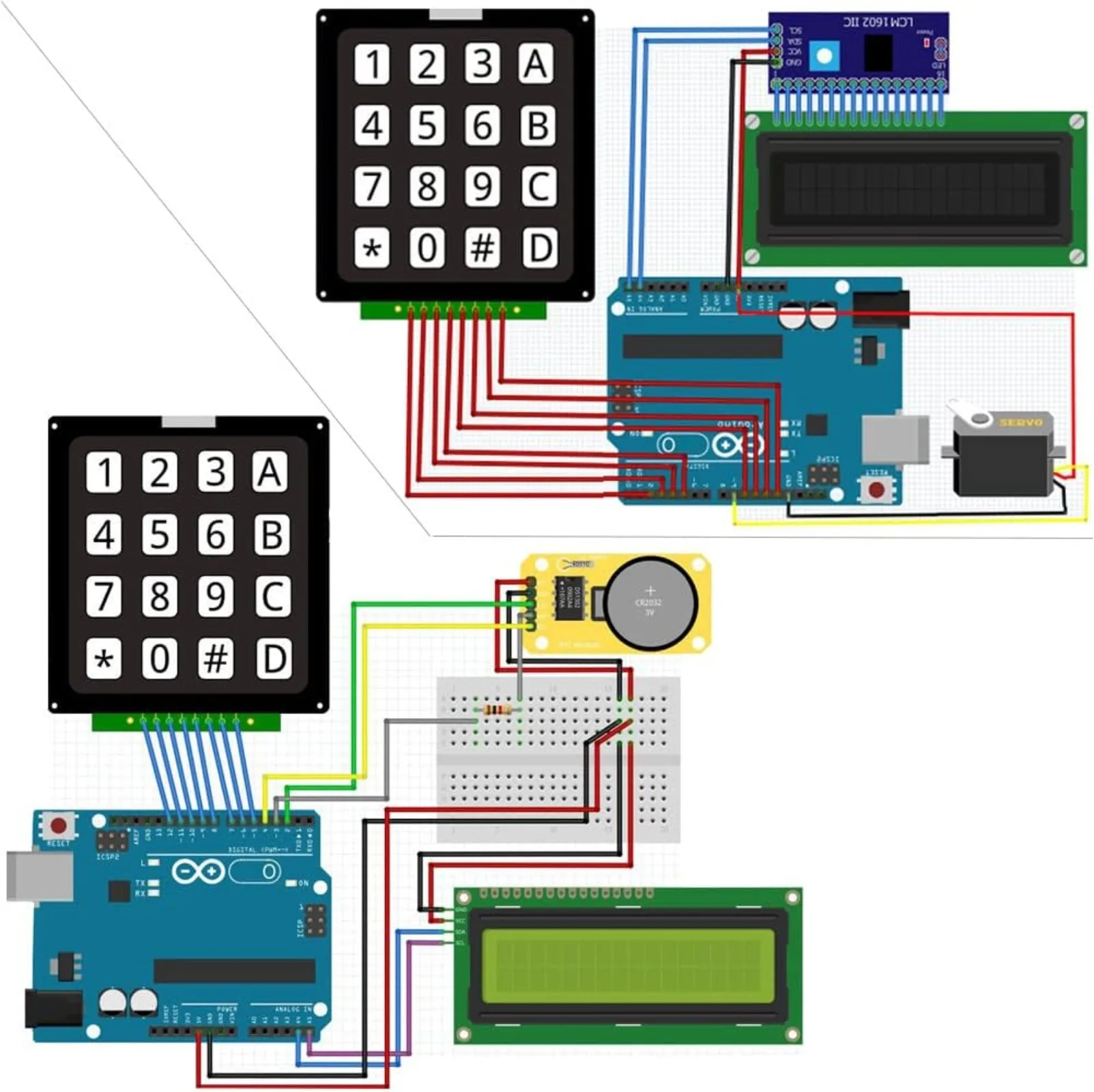 4x4 Matrix Membrane Keypad 16  - огляд і ціна Doit Esp32