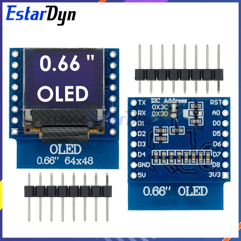 0.66 inch OLED LED LCD Dispaly - огляд і ціна Wemos D1