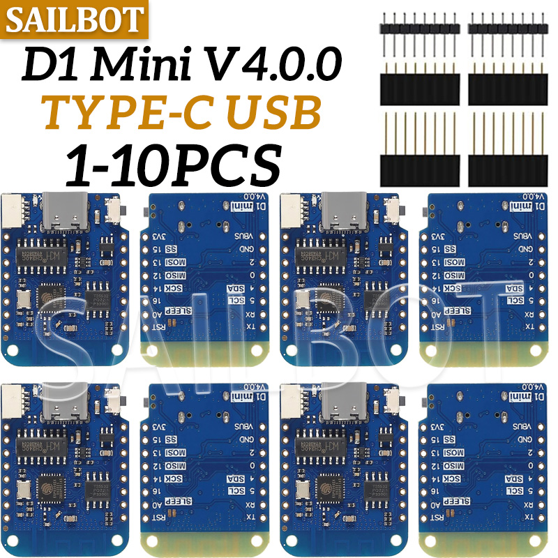 1-10PCS WeMos D1 Mini ESP8266  - огляд і ціна Wemos D1