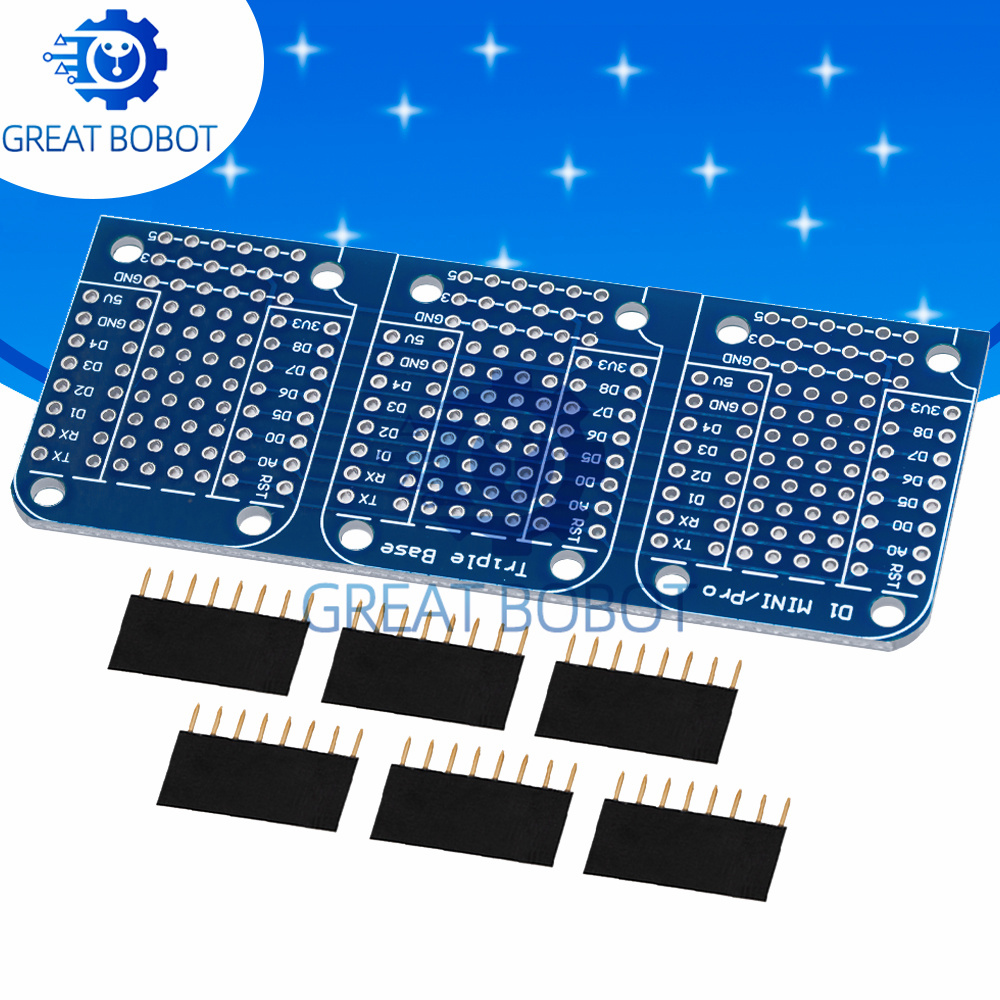 BS Triple Shield WeMos D1 Mini - огляд і ціна Wemos D1 Mini