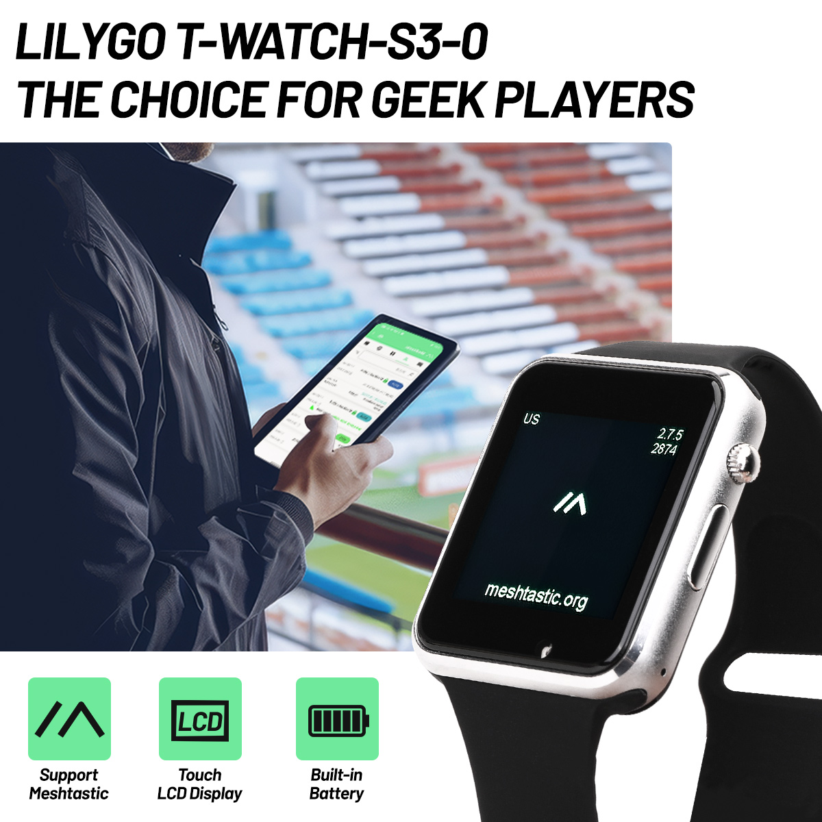 T-Watch-S3 ESP32-S3 Developmen - огляд і ціна Ttgo T Watch