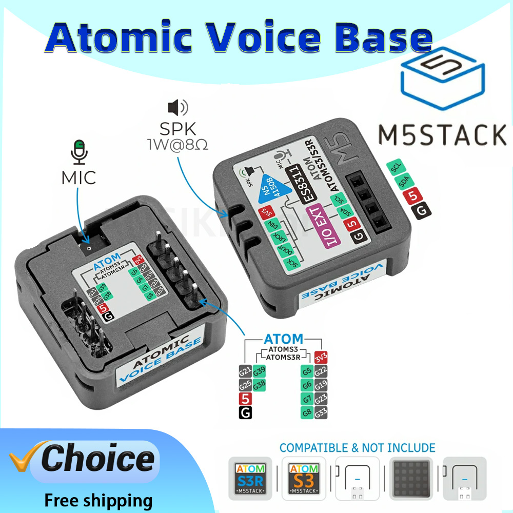 M5Stack Atomic Voice Base ES83 - огляд і ціна M5Stack