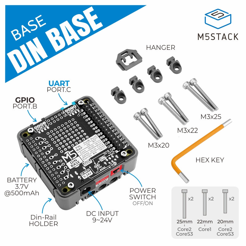 M5Stack Official Din Base with - огляд і ціна M5Stack