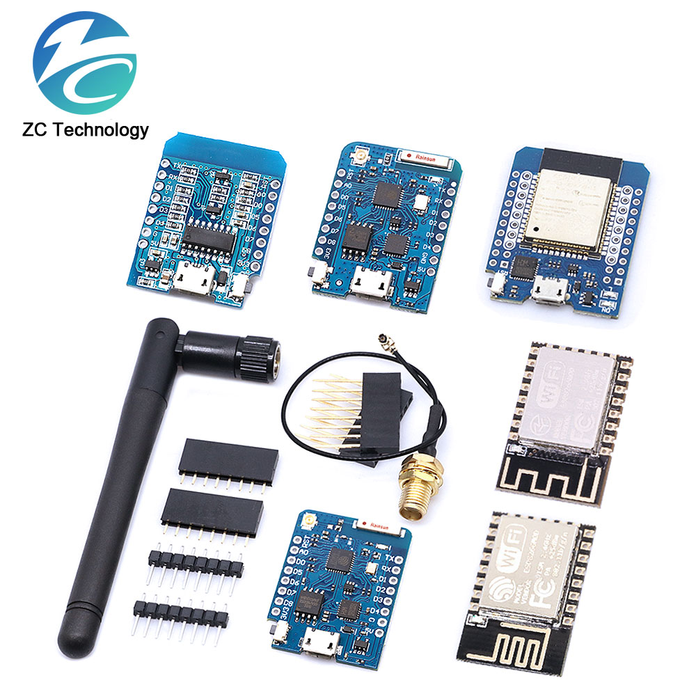 ESP8266 ESP-12 ESP-12F ESP32 C - огляд і ціна D1 Mini Pro