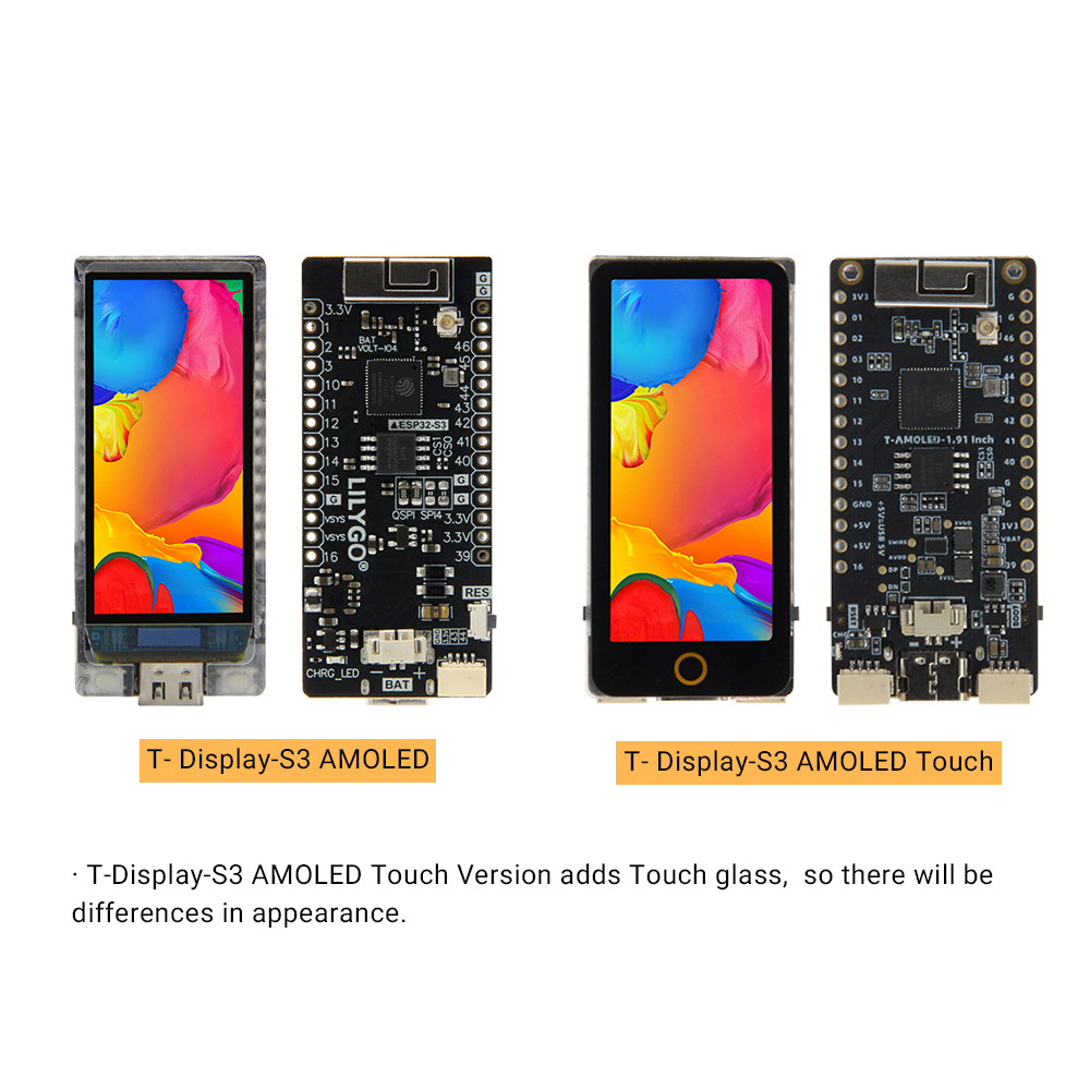 TTGO T-Display-S3 AMOLED ESP32 - огляд і ціна Ttgo Tdisplay