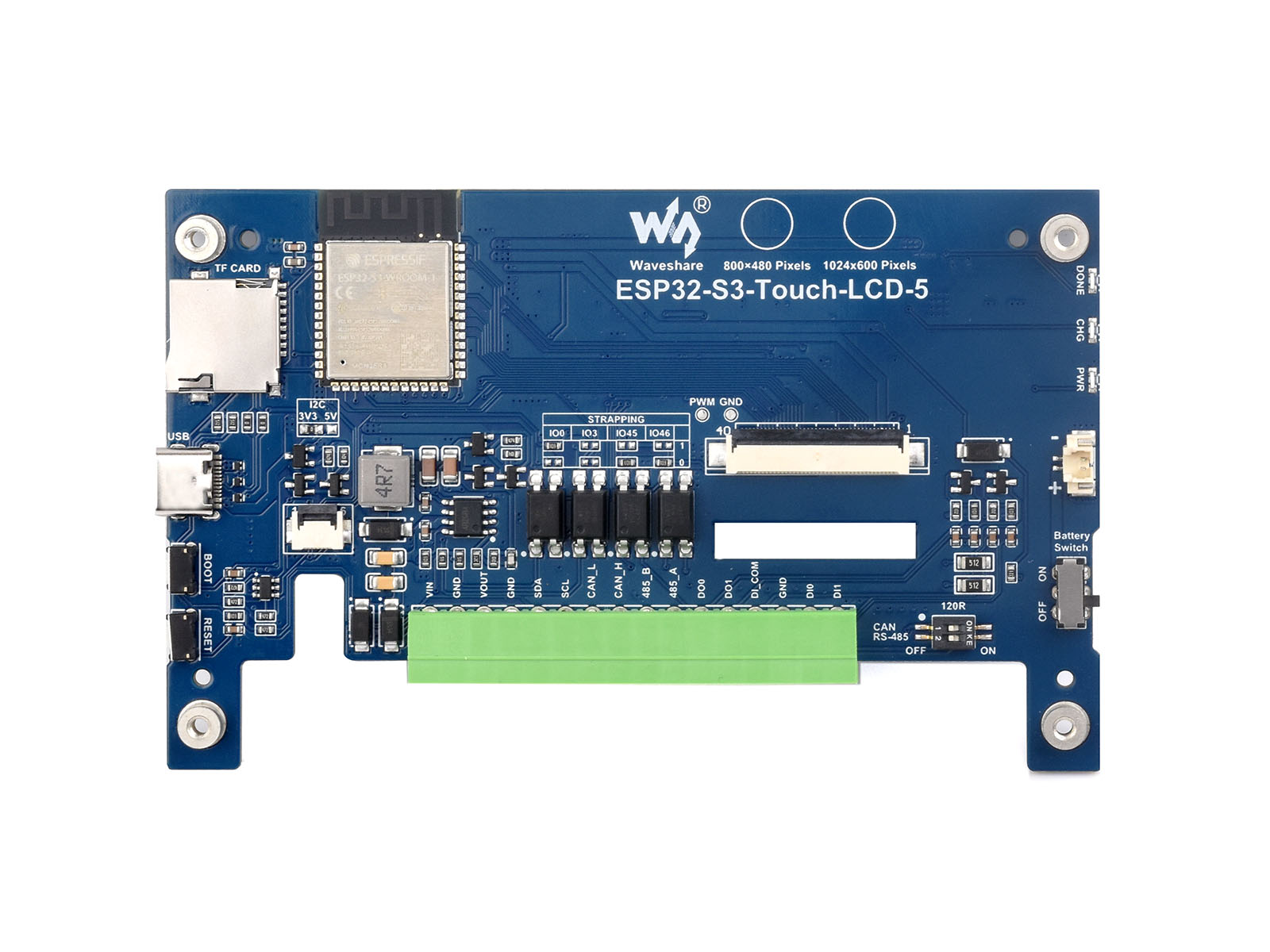 Waveshare ESP32-S3 5inch Capac - огляд і ціна Lolin S3