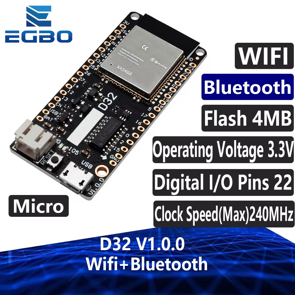 EGBO For LOLIN D32 V1.0.0 - Wi - огляд і ціна Lolin D32