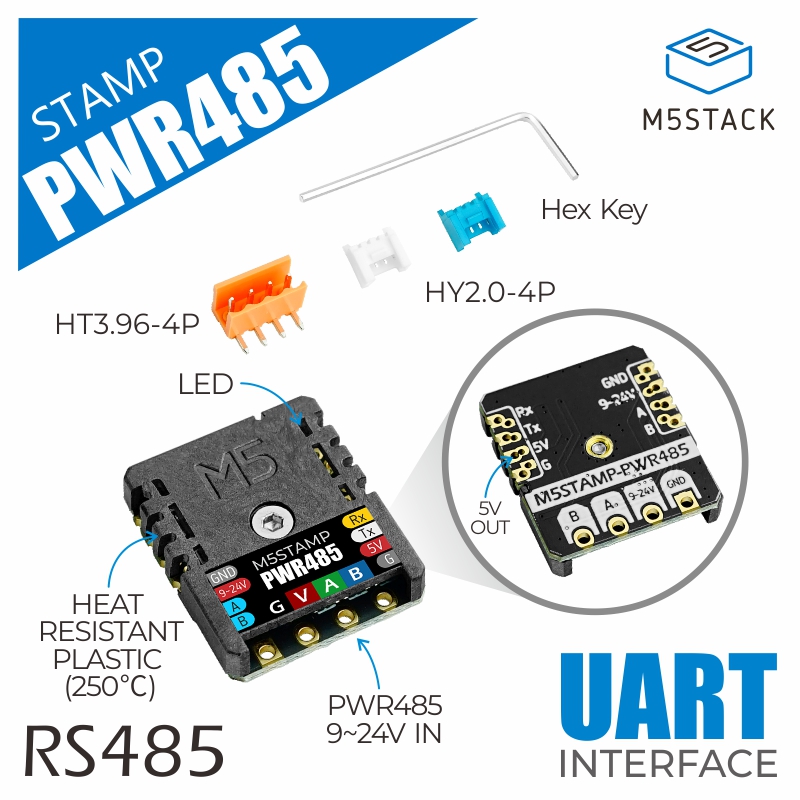 M5Stack Official M5Stamp RS485 - огляд і ціна M5Stack